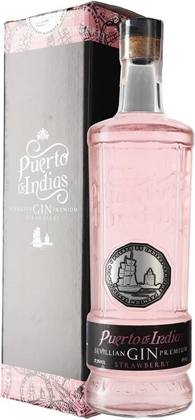 Джин Puerto de Indias Strawberry, gift box, 1.75 л