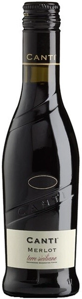 Вино Canti, Merlot, Terre Siciliane IGT, 2020, 250 мл