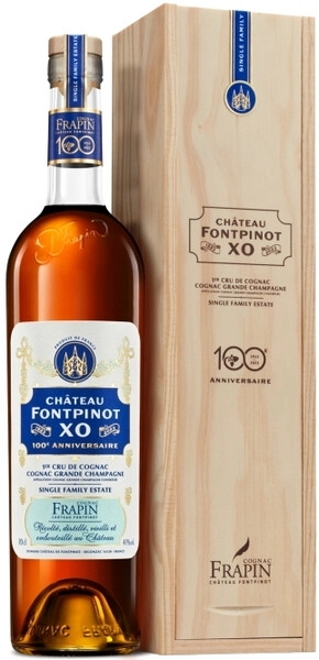 Коньяк Chateau de Fontpinot XO 100 Anniversaire, Cognac Grande Champagne AOC, wooden box, 0.7 л