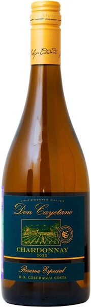 Вино Don Cayetano Chardonnay Reserva Especial, Colchagua Costa DO, 2022