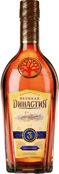 Коньяк Великая Династия 3-летний, 0.5 л