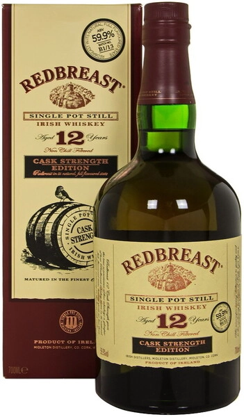 Виски Redbreast Cask Strength Edition, 12 Years Old (59,9%), gift box, 0.7 л