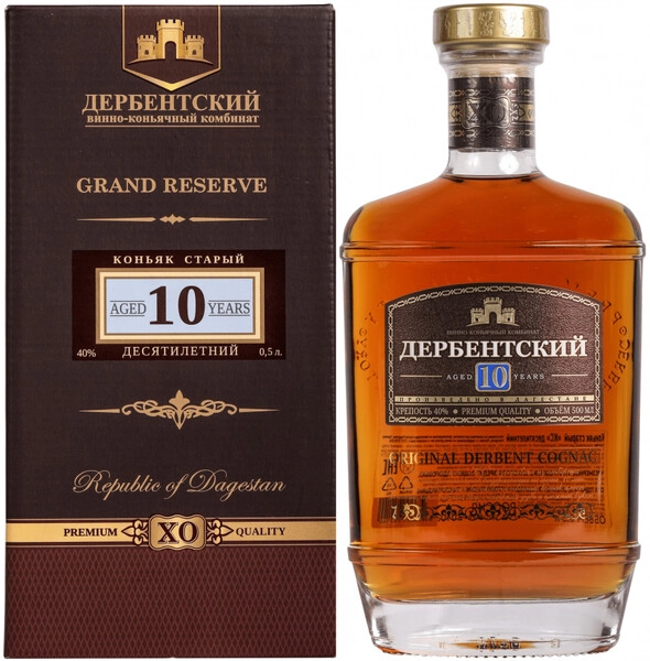 Коньяк ДВКК, 10-летний КС, в подарочной коробке, 0.5 л