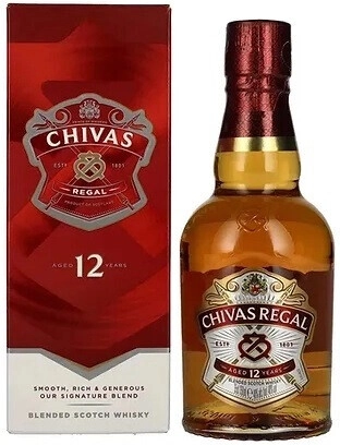 Виски "Chivas Regal" 12 Years Old, with box, 200 мл
