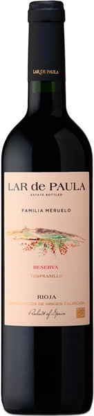 Вино Lar de Paula, Tempranillo Reserva, Rioja DOC, 2016