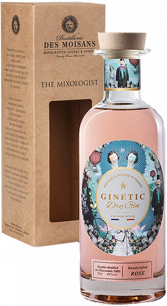 Джин Ginetic Rose Dry Gin, gift box, 0.7 л