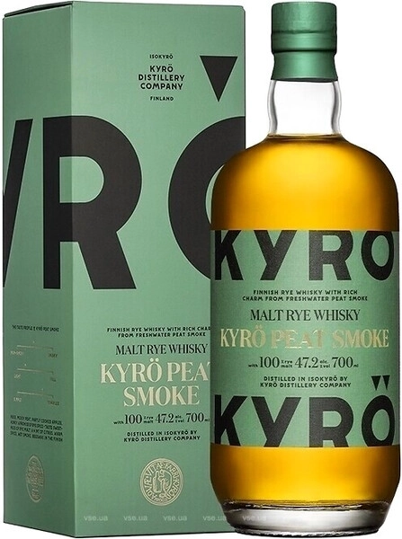 Виски Kyro Peat Smoke Rye, gift box, 0.7 л