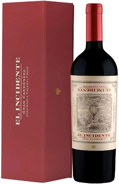Вино Viu Manent, El Incidente Carmenere, 2021, gift box
