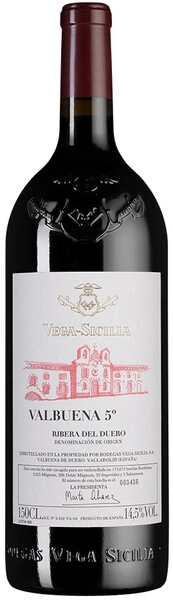 Вино "Valbuena 5°", Ribera del Duero DO, 2020, 1.5 л