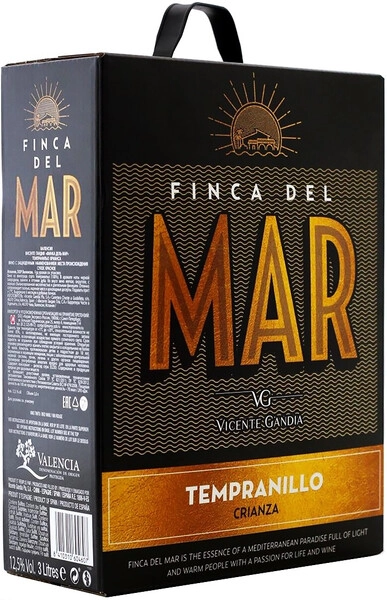 Вино Vicente Gandia, "Finca del Mar" Tempranillo, Utiel-Requena DO, 2019, 3 л