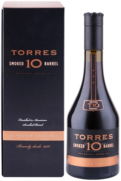 Бренди Torres 10 Smoked Barrel, gift box, 0.7 л