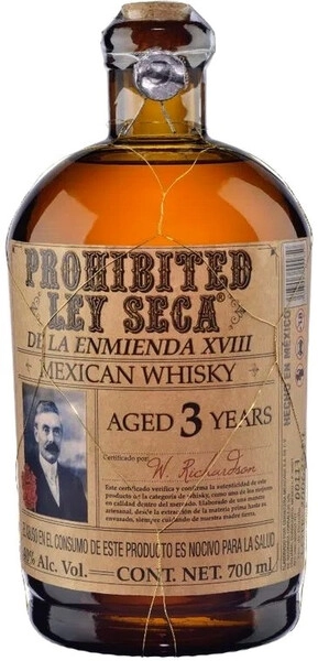 Виски Prohibited Ley Seca 3 Years Old, 0.7 л
