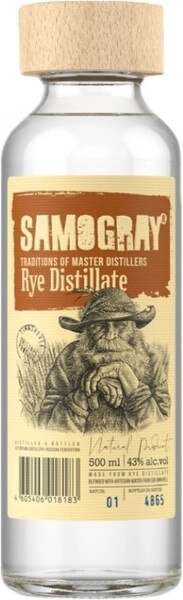 Водка Samogray Rye Distillate, 0.5 л