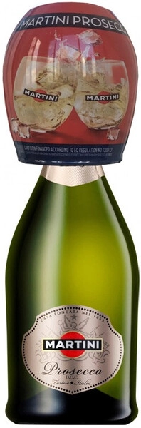 Игристое вино Martini Prosecco DOC, with glass