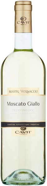 Вино Mastri Vernacoli Moscato Giallo, Trentino DOC, 2023
