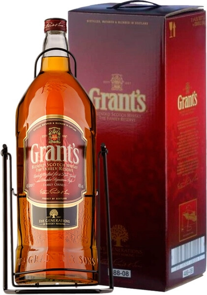 Виски Grant's Triple Wood 3 Years Old, gift box with cradle, 4.5 л