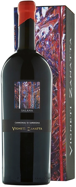 Вино Vigneti Zanatta, Salana Cannonau di Sardegna DOC, gift box, 1.5 л