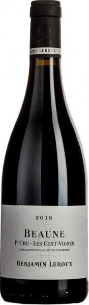 Вино Benjamin Leroux, Beaune 1er Cru Les Cent-Vignes AOC, 2018