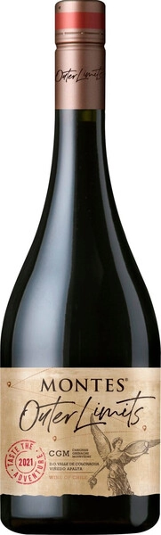 Вино Montes, Outer Limits CGM (Carignan, Grenache, Mourvedre), Valle de Colchagua DO, 2021
