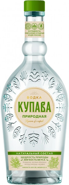 Водка Купава Природная, 0.5 л