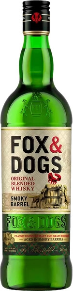 Виски Fox and Dogs Smoky Barrel, 0.7 л