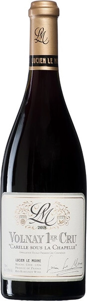 Вино Lucien Le Moine, Volnay 1er Cru Carelle Sous La Chapelle AOC, 2018
