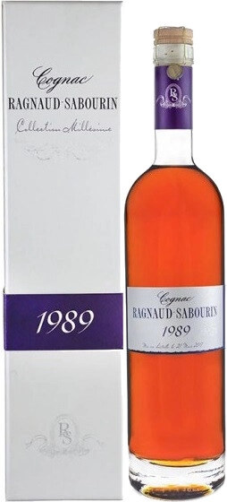 Коньяк Ragnaud-Sabourin, Grande Champagne 1er Cru AOC, 1989, gift box, 0.7 л