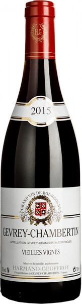 Вино Domaine Harmand-Geoffroy, Gevrey-Chambertin Vieilles Vignes AOC, 2015