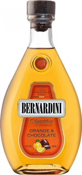 Ликер Bernardini Orange-Chocolate with Cognac, 0.44 л