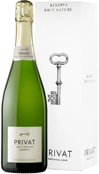 Игристое вино Privat Brut Nature Reserva, Cava DO, 2019, gift box