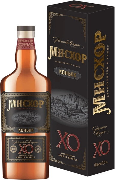 Коньяк Мисхор ХО, в подарочной коробке, 0.5 л