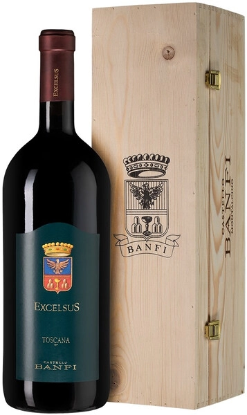 Вино Banfi, Excelsus, Toscana IGT, 2019, wooden box, 1.5 л