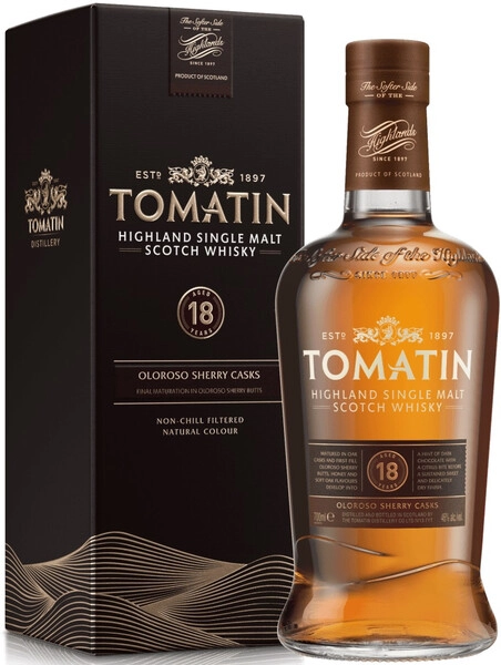 Виски Tomatin 18 Years Old, gift box, 0.7 л