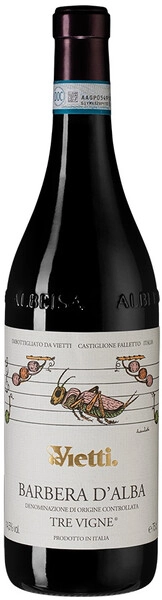 Вино Vietti, Barbera d'Alba Tre Vigne DOC, 2019