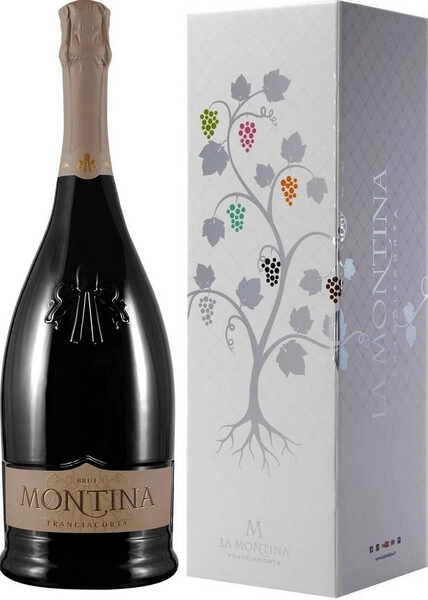 Игристое вино Montina, Franciacorta DOCG Brut, 2023, gift box, 1.5 л