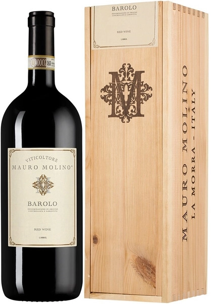 Вино Mauro Molino, Barolo DOCG, 2018, wooden box, 1.5 л