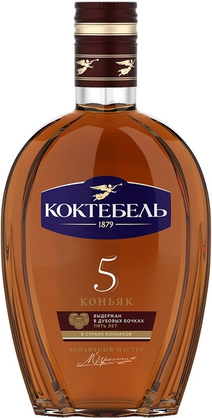 Коньяк Коктебель 5-летний, 375 мл