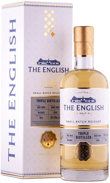 Виски English Whisky, Small Batch Release Triple Distilled, gift box, 0.7 л