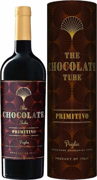 Вино Mare Magnum, The Chocolate Tube Primitivo, Puglia IGT, 2022, in tube