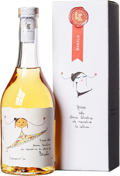 Граппа Distilleria Levi Serafino di Levi Romano, Grappa Barolo, gift box, 0.7 л
