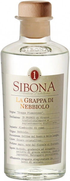 Граппа Sibona Grappa Nebbiolo, 0.5 л