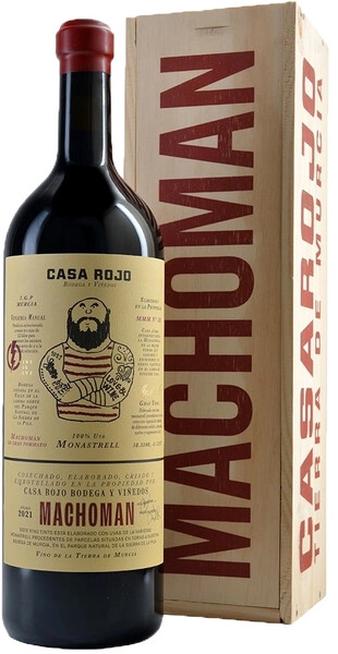 Вино Casa Rojo, MachoMan, Murcia IGP, 2021, wooden box, 3 л