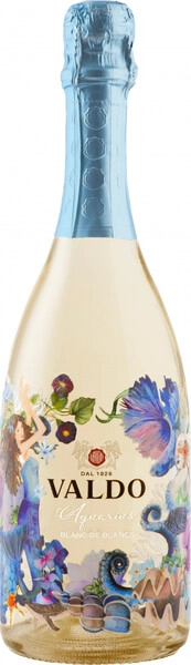 Игристое вино Valdo, Aquarius Blanc de Blancs Extra Dry, 2024