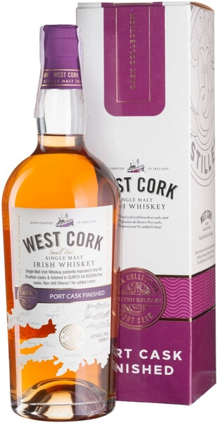 Виски West Cork Small Batch Port Cask, gift box, 0.7 л