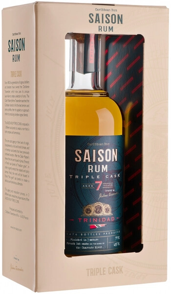 Ром Saison Triple Cask Trinidad 7 Years Old, gift box, 0.7 л