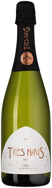 Игристое вино Domenio Wines, Tres Naus Brut, Cava DO, 2019