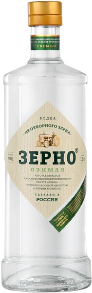 Водка Зерно Озимая, 1 л