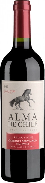 Вино Alma de Chile Cabernet Sauvignon Semi Sweet, Valle Central DO, 2022