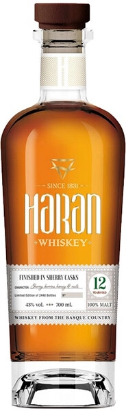 Виски Haran Finished in Sherry Cask 12 Years Old, 0.7 л