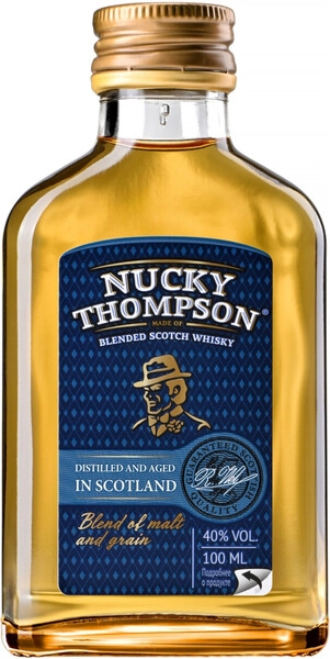 Виски Nucky Thompson Blended Scotch Whisky, flask, 100 мл